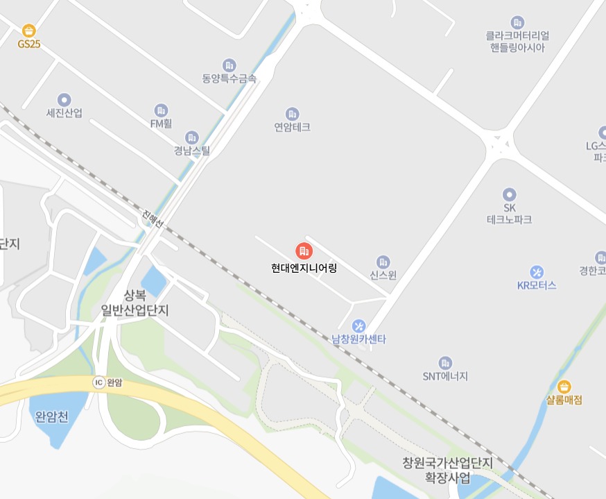 현대엔지니어링 위치 지도